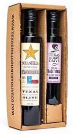 Olive Oil and Balsamic Vinegar Salad Set (Sola Stella Extra Virgin Olive Oil 500ml, Traditional Balsamic Vinegar 250ml)