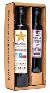 Olive Oil and Balsamic Vinegar Salad Set (Sola Stella Extra Virgin Olive Oil 500ml, Traditional Balsamic Vinegar 250ml)