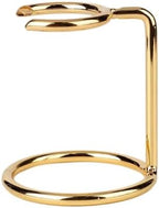 Men Shaving Brush Stand for Men, Gold Stainless Steel Shave Brush Stand Beard Brush Holder Shaving Accessories for Home, Salon, Hotel and Travel