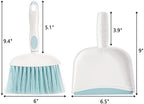 Frcctre 3 Pack Small Dustpan and Brush Set, Multipurpose Plastic Small Hand Whisk Broom and Dustpan Set Cleaning Sweep Tools for Desk Car Keyboard Countertop Home Kitchen