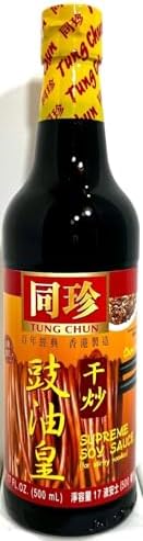 Tung Chun Supreme Soy Sauce, Traditional Chinese Seasoning for Stir-Fry Noodles, 17 fl oz