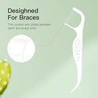 Orthodontic Flossers for Braces,100 Count Orth Dental Floss Picks for Kids Or Adults,Comfortable Braces Flossers,Super Clean Oral Care,Best Dental Tools for Brace,Fight Tooth Decay(1Pack)