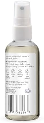 Aura Cacia Relaxing Lavender Aromatherapy Mist, 4-Ounce, Lavender Pure Essential Oils, Sweet & Floral Aroma