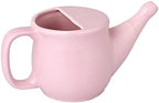 HealthGoodsIn Ceramic Neti Pot, Spill Proof with 5 Sachet Neti Salt, Microwave Safe, Holds 250 ML (8.4 FL Oz) (Pink)