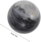 Ipetboom Chinese Hand Balls 2pcs 5cm Natural Marble Baoding Massage Balls for Hand Therapy Stress Relief and Strength Exercise with Storage Box