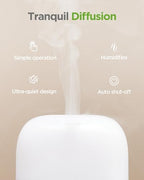 InnoGear 150ml Essential Oil Diffuser, 5-in-1 Diffusers for Home Scent 8 LED Color Aromatherapy Diffuser Air Desk Mini Humidifier Small Vaporizer Aroma Diffuser for Computer Laptop Office, Medium
