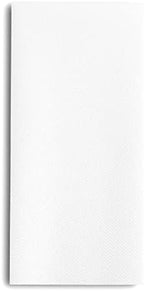 Linen-Feel European-White Paper Napkins - Decortive Cloth-Like Disposable Dinner Napkins - Soft And Absorbent. For Kitchen, Party, Wedding, Bathroom Or Any Occasion. (Pack of 100)