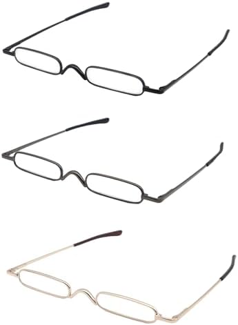 Mini Slim Pen Reading Glasses with Portable Clip Case Small Pocket Readers Men Women