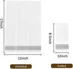 LITOPAK 200 Pack Paper Hand Towels for Bathroom, Guest Towels Disposable, and Paper Napkins Disposable for the Bathroom, Kitchen, Wedding, Party, and Dinner(Silver)