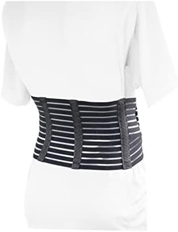 OTC Lumbosacral Support, 7-inch Lower Back, Lightweight Compression, Elastic, Black, Large