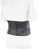 OTC Lumbosacral Support, 7-inch Lower Back, Lightweight Compression, Elastic, Black, Large
