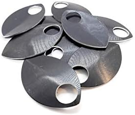 Scalemail Armor Scales - Anodized Aluminum in Multiple Colors 100pcs (Large, Black)