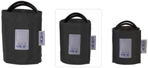 MDF Instruments Latex-Free Large Adult Replacement Blood Pressure Monitor Cuff D-Ring - Double Tube - Black (MDF2080460D-11)