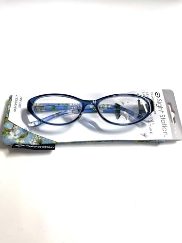 Foster Grant Sight Station the art of eyewear reading glasses Annabelle light blue 1.00
