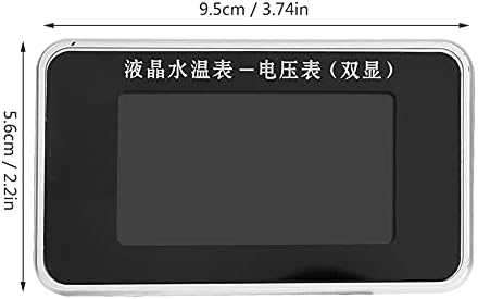 Car LCD Screen Voltmeter, LED Digital Car Voltmeter, Car Voltmeter Car Thermometer for Auto Car Truck