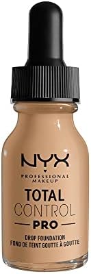 NYX PROFESSIONAL MAKEUP Total Control Pro Drop Foundation, Skin-True Buildable Coverage - Buff
