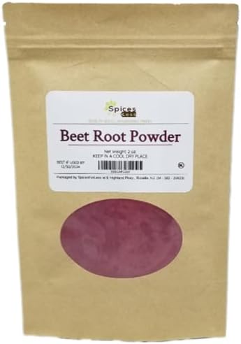 SFL Beet Root Powder – Pure Beetroot Spice For Natural Food Coloring – Powerful Superfood - Add to Smoothies And Beverages As A Nutrition Nitric Oxide Booster (2 oz)