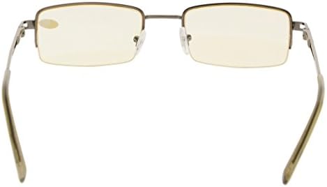 CessBlu Blue Light Filter Glasses for Computer Screen Reading Women Men Half-rim Reader