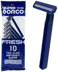 Dorco Super Fresh Twin Blade Disposable Razors - 10ct