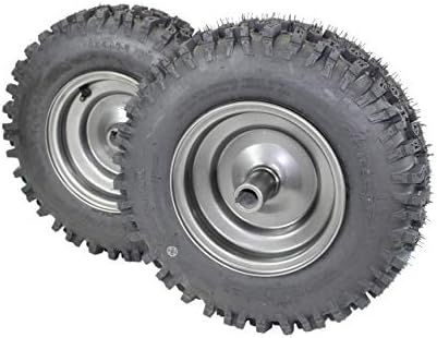 (Set of 2) Replacement for Ariens 07101201, 07101202 Keyed 16x4.80-8 Tire Wheel Assy with new improved non directional Snowblower tire