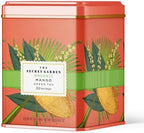 Life Plus Style Gourmet Secret Garden Organic Mango Green Tea Naturally Caffeinated Sugar-Free Non-GMO USDA Certified Premium Tea Tropical Fruit 50 Tea Bags Gift Tin