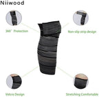 Extra Long Elastic Knee Wrap Compression Bandage Brace Support for Legs, Plantar Fasciitis, Stabilising Ligaments, Joint Pain, Squat, Basketball, Running, Tennis, Soccer, Football (Black-1pcs)