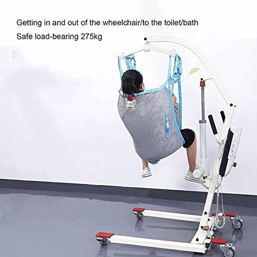 Toileting Hoist Sling, Mesh Patient Full Body Lift Sling Divided Leg Shower Sling Medical Transfer Belt for Elderly Disabled