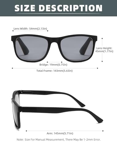 Large Reading Sunglasses Mens Wide Readers Sunglasses +1.00 Lightweight Oversized Sun Readers for Men w/Big Head 4 Pack