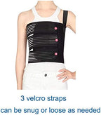 Solmyr Rib Brace Broken Rib Belt, Chest Brace Elastic Rib Support Brace for Men and Women, Chest Binder to Reduce Rib Cage Pain, Breathable Chest Wrap Belt for Sore or Bruised Ribs Support, Sternum