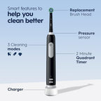 Oral-B Pro 500 Electric Toothbrush with (1) Brush Head, Rechargeable, Black