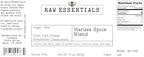 Raw Essentials Harissa Spice Blend - Moroccan Style Smoky Sweet Chili Seasoning - Great on Grilled Foods, Couscous, Stews and Dips - Gluten Free and Vegan - 8 Ounce Bottle