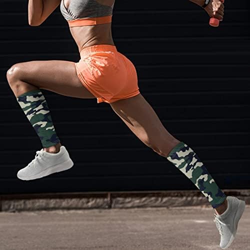 FUSRIRE Leg Compression Sleeve for Men Women 2 Pcs Leg Compression Socks Calf Support Sleeves Sports Accessories