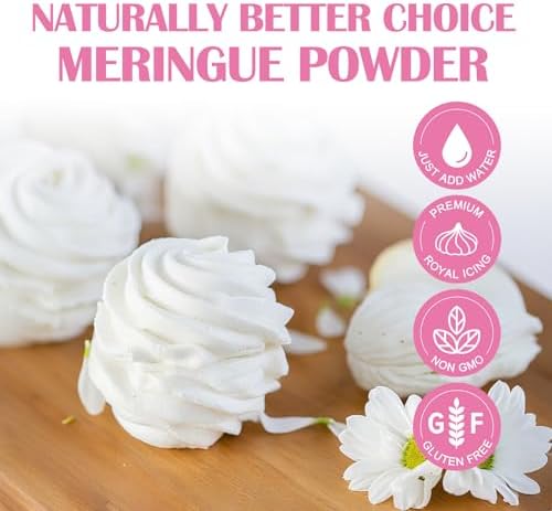 ZORVITA Premium Meringue Powder for Royal Icing and Baking, High Egg White Content, Less Sugar, Non-GMO, Gluten-Free, No Fillers or Preservatives, Easy to Use 12 oz