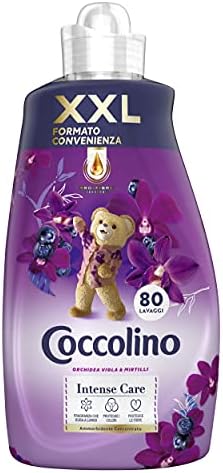 Coccolino Ammorbidente Concentrato Orchidea Viola & Mirtilli 8 Litri 320 Lavaggi, 4x80 Lavaggi