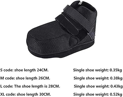 Post-Op Shoe Offloading Heel For Broken Foot Or Toe Heel Or Ankle Pain Ulcerations Feet Wounds Adjustable Post-Op Open Toe Shoe For Men And Women,24cm