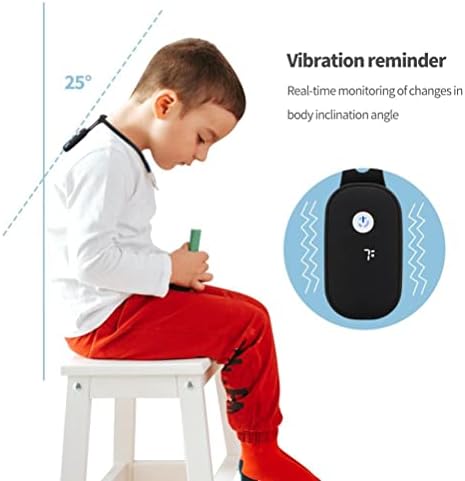 Intelligent Posture Corrector and Trainer for Back, Hanging Neck Trainer Rechargeable Silicone Automatic Induction Smart Posture Corrector for Women Men,Neck Back Brace
