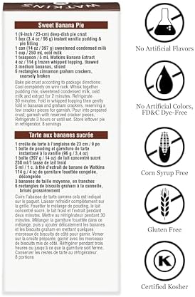 Watkins Banana Extract with Other Natural Flavors, 2 oz. Bottles, Pack of 6 (Packaging May Vary)