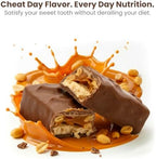 ProtiWise Caramel Nut Protein Bars | 15g Protein, High Fiber | Low Sugar, Low Carb | Gluten Free | Keto Friendly Meal Replacement Weight Loss Snack Bar | 7 Count Box