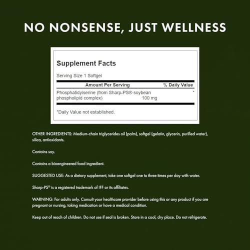Swanson Phosphatidylserine 100 mg 90 Sgels (3 Pack)