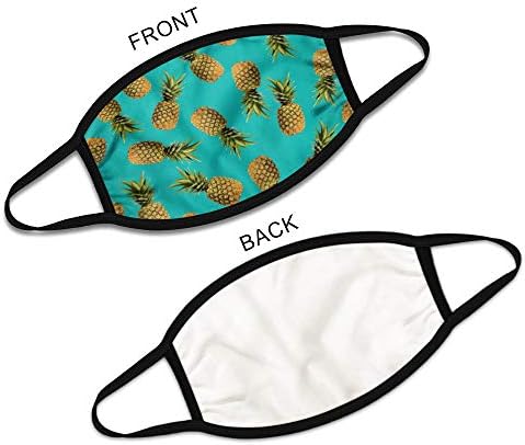 WIRESTER Set Of 2 Pack Unisex Cloth Face Mask Washable and Reusable, 2 Layer Fabric Face Cover Fashionable Design