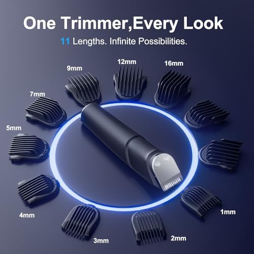 Beard Trimmer for Men, All-in-One Electric Razor & Hair Clipper, Waterproof Cordless Mustache Grooming Kit, Rechargeable Beard Hair Nose Ear & Body Trimmer, Face Shaver, Gifts for Men Husband Father
