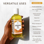 ORGANIC GRAPESEED OIL (16 oz) Cold Pressed Unrefined | 100% Pure Natural, Non-GMO | Available in Bulk | Skin, Hair, Face, Carrier for Essential Oils, Soap Making | 16 FL OZ
