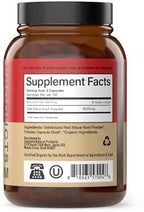 Organic Red Maca Root Capsules 800mg - Gelatinized Red Maca Powder Supplement, Plant Based Vegetarian Pills, Non GMO Clean Formula, 100 Count Glass Bottle, Made in USA Certified Organic Supplement
