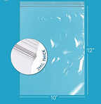 GPI PACK Of 100 , 10"x12" 1 GALLON, CLEAR PLASTIC RECLOSABLE ZIP BAGS,2 mil Thick Poly Baggies With Resealable Zip Top Lock For food, jewelry, medical, and household & office supplies.