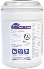 Oxivir Diversey Tb 4599516 Ready-to-Use Disinfectant Cleaning Wipes, Accelerated Hydrogen Peroxide, Unscented, Standard 6x7-Inch Sheets, 160-Wipes, 1-Canister (Pack of 12)