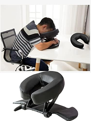 HOINCO Massage Face Cradle Cushion Universal Headrest Face Rest Neck Head Cushion for Massage Chairs Spa Bed (Black)