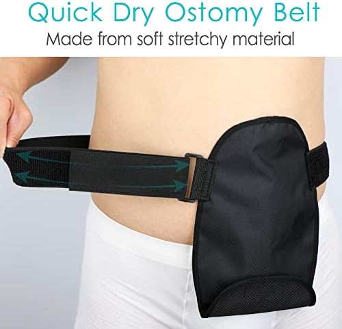 Waterproof Ostomy Bag Cover Belt Adjustable Washable Colostomy Bag Covers Protector Reusable Stoma Urostomy Ileostomy Pouch Supplies Leak-proof Odour Masking Noise Reduction for Patients Women Men