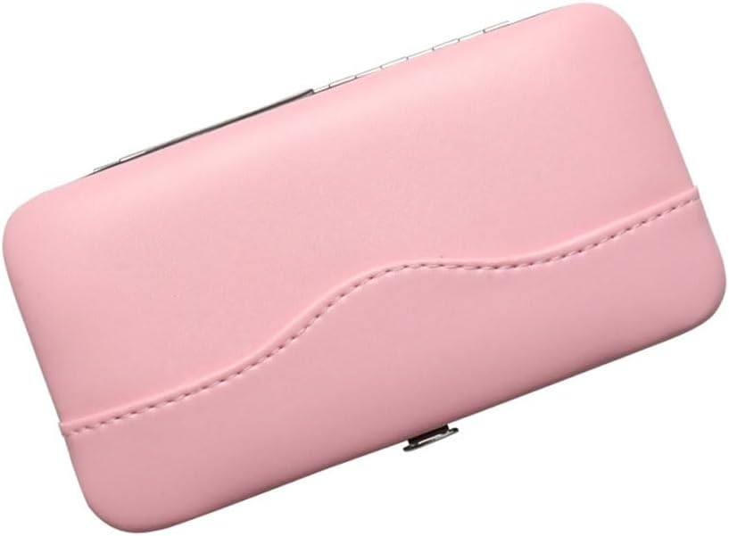 esowemsn 1PC Pink PU Leather Tweezers Storage Bag Empty Small Tweezers Case Container for Eyelash Extension Tweezer Organizer Case Eyelash Eyeliner Makeup Tool Accessories