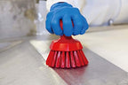 Vikan 38856 Brush,Scrub,Round,Stiff,5",PP/PBT,Yellow