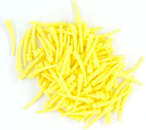 LA MIERE 100Pcs High Performance Impression Mixing Tips, Yellow Intra-Oral Tips